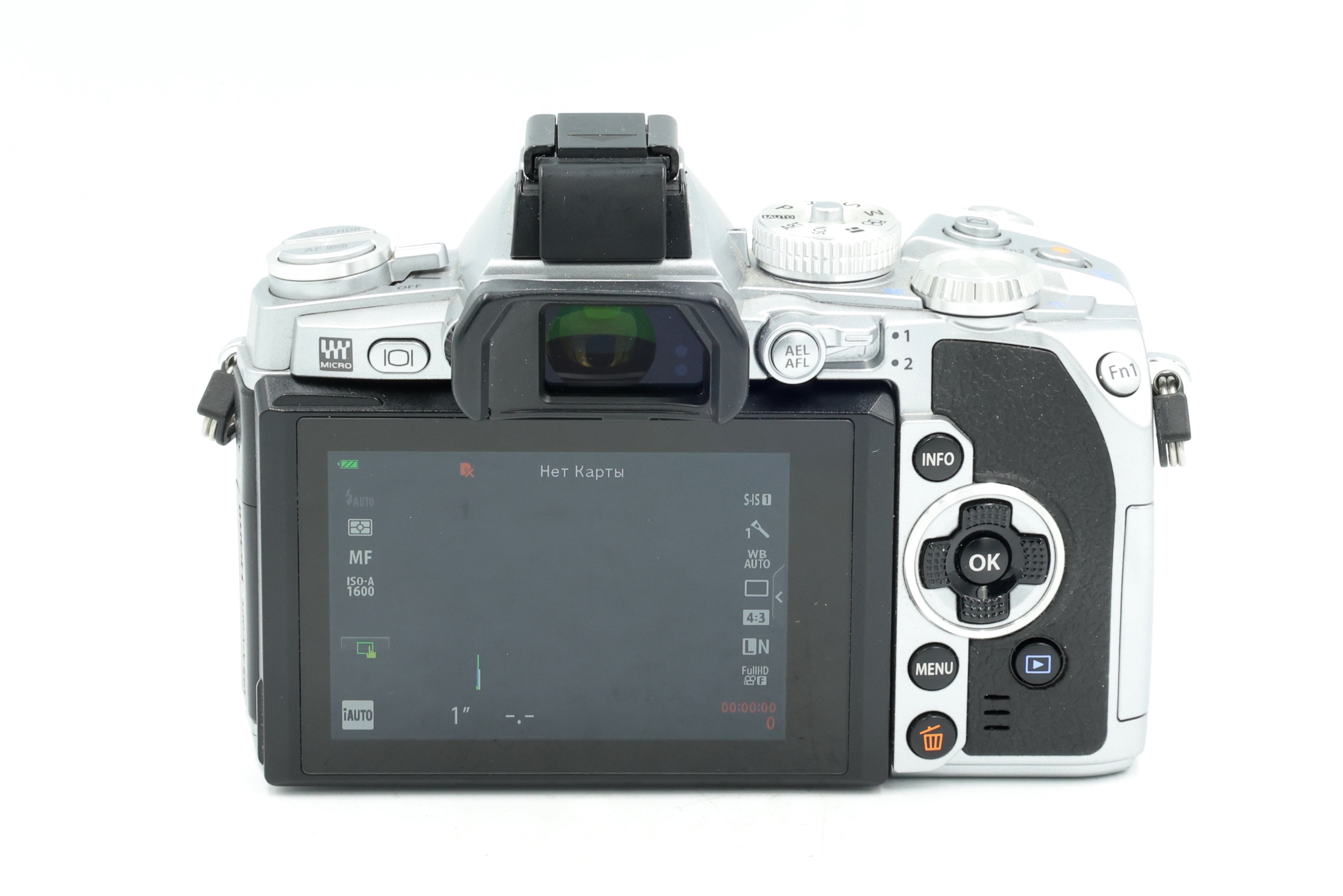 Беззеркальный фотоаппарат Olympus OM-D E-M1 Body Silver (состояние 5-) (б/у)