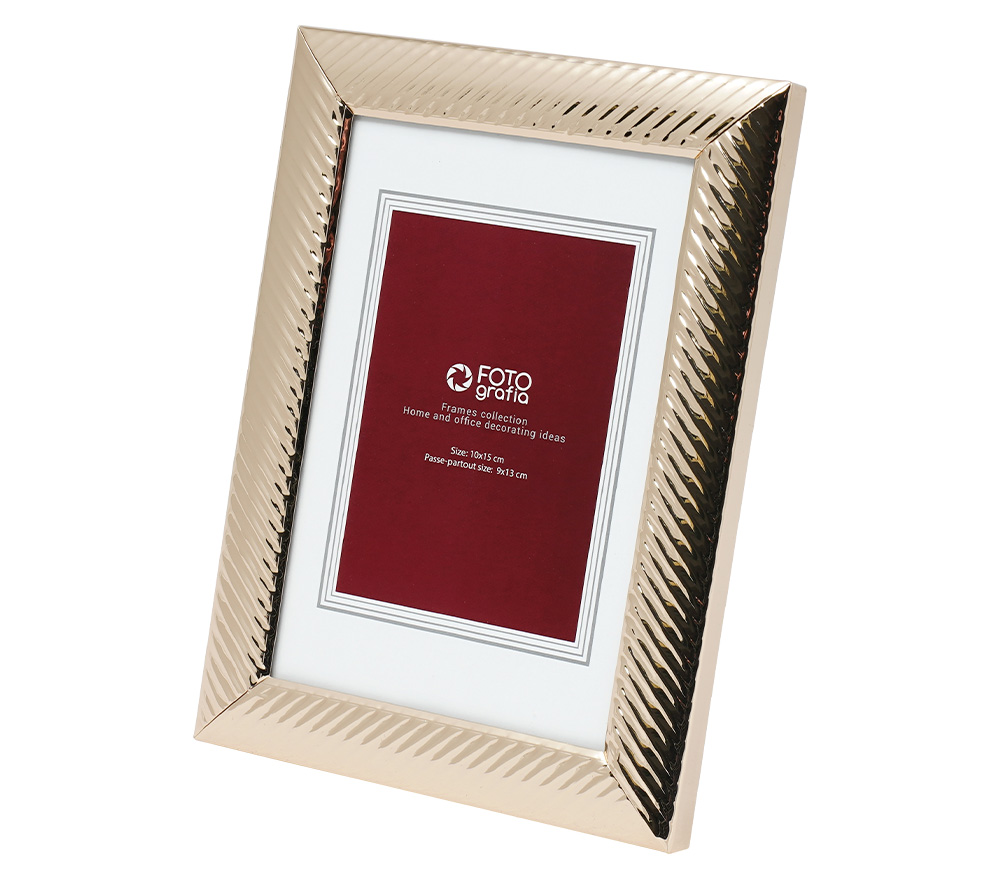 Фоторамка Fotografia 10x15 см, золотистая, FFM-5541