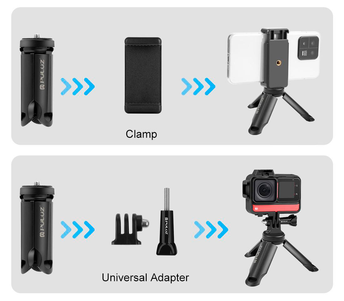 Настольный штатив Puluz PU373 с держателем для смартфона