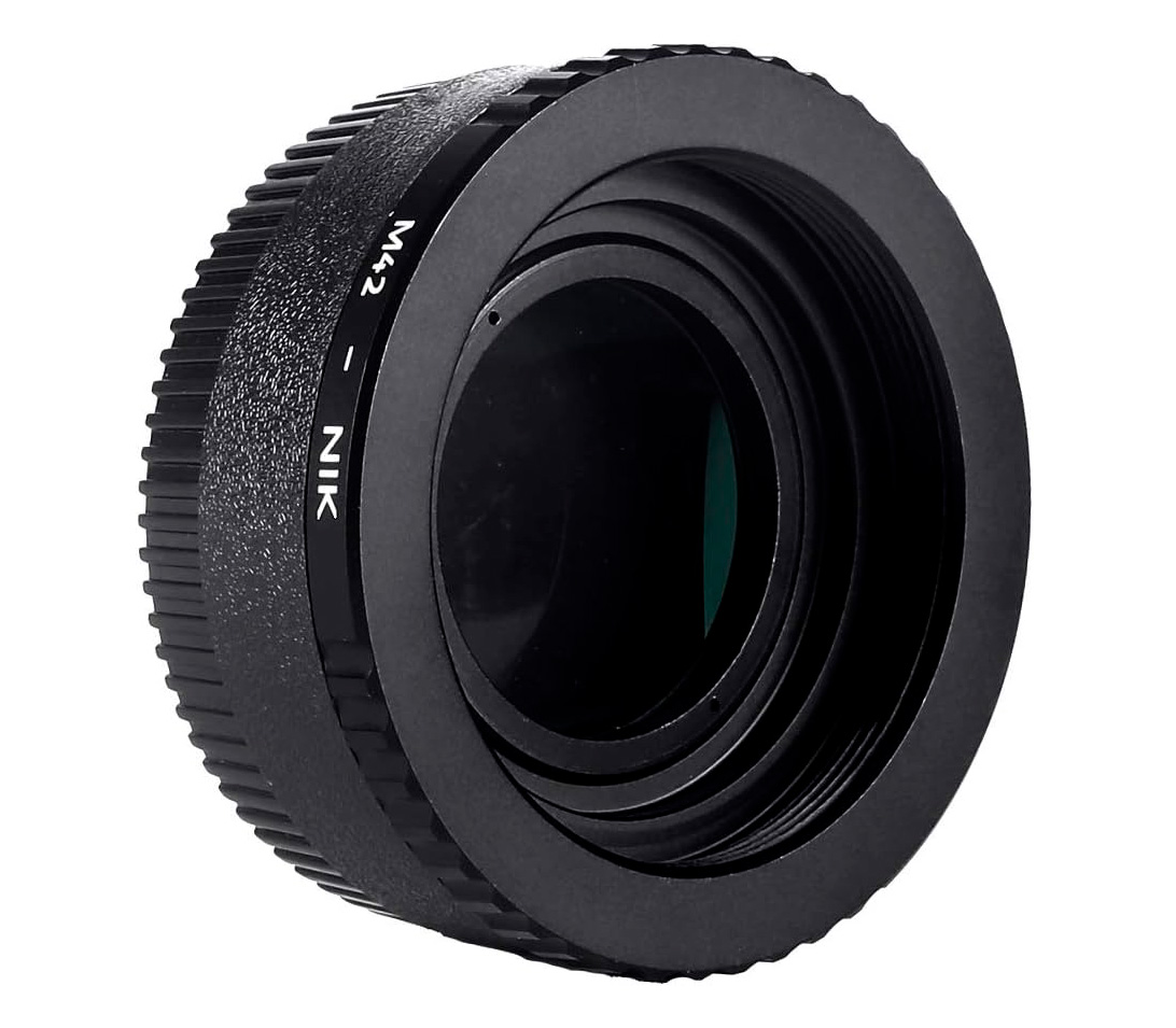 Адаптер K&F Concept M42-NIK, для объективов M42 на камеры Nikon F, с линзой
