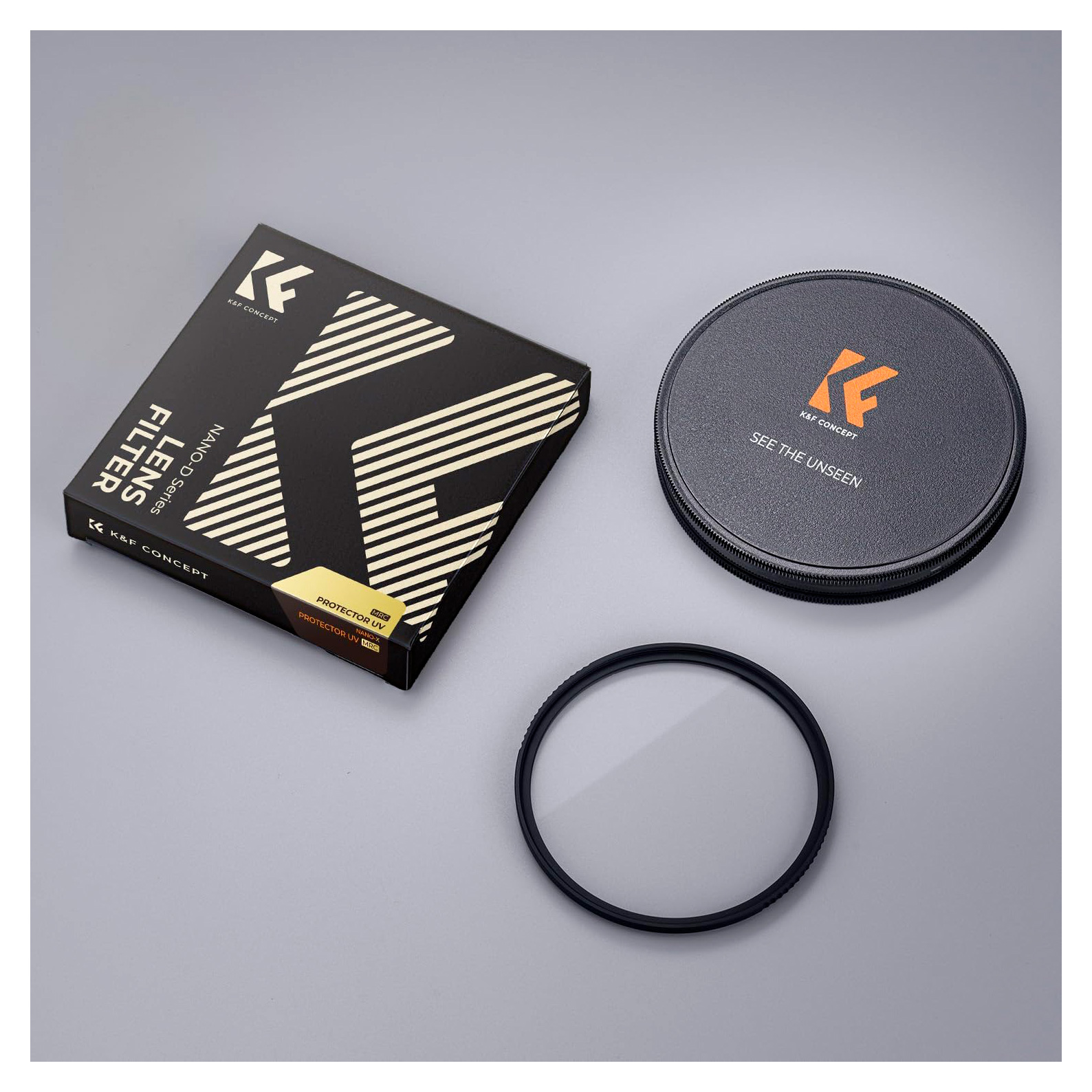 Светофильтр K&F Concept Super Hard MCUV Green Coated, 62 mm