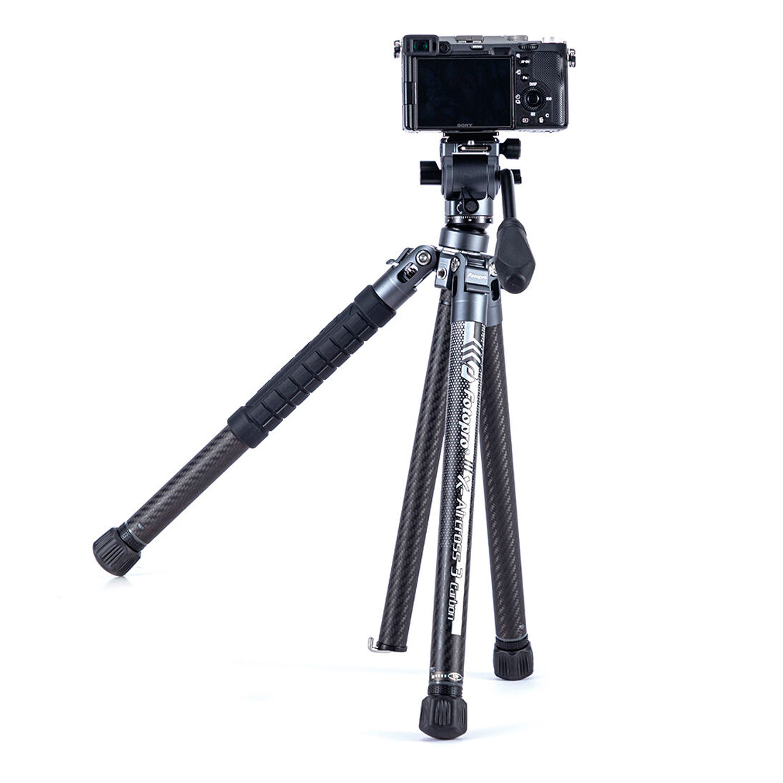 Штатив Fotopro X-Aircross 3 Lite Video Gray, карбон, до 3 кг