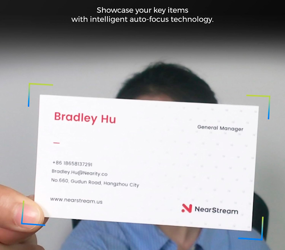 Веб-камера Nearity NearStream V08AF, 4K 30p, AI кадрирование и шумоподавление