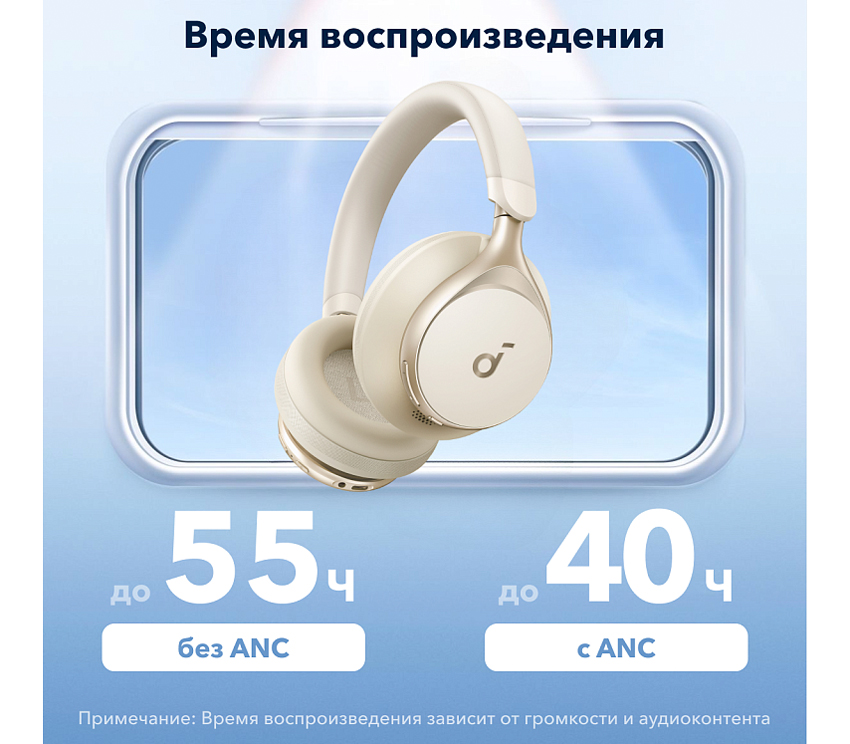 Беспроводные наушники Anker Soundcore Space One A3035, белые