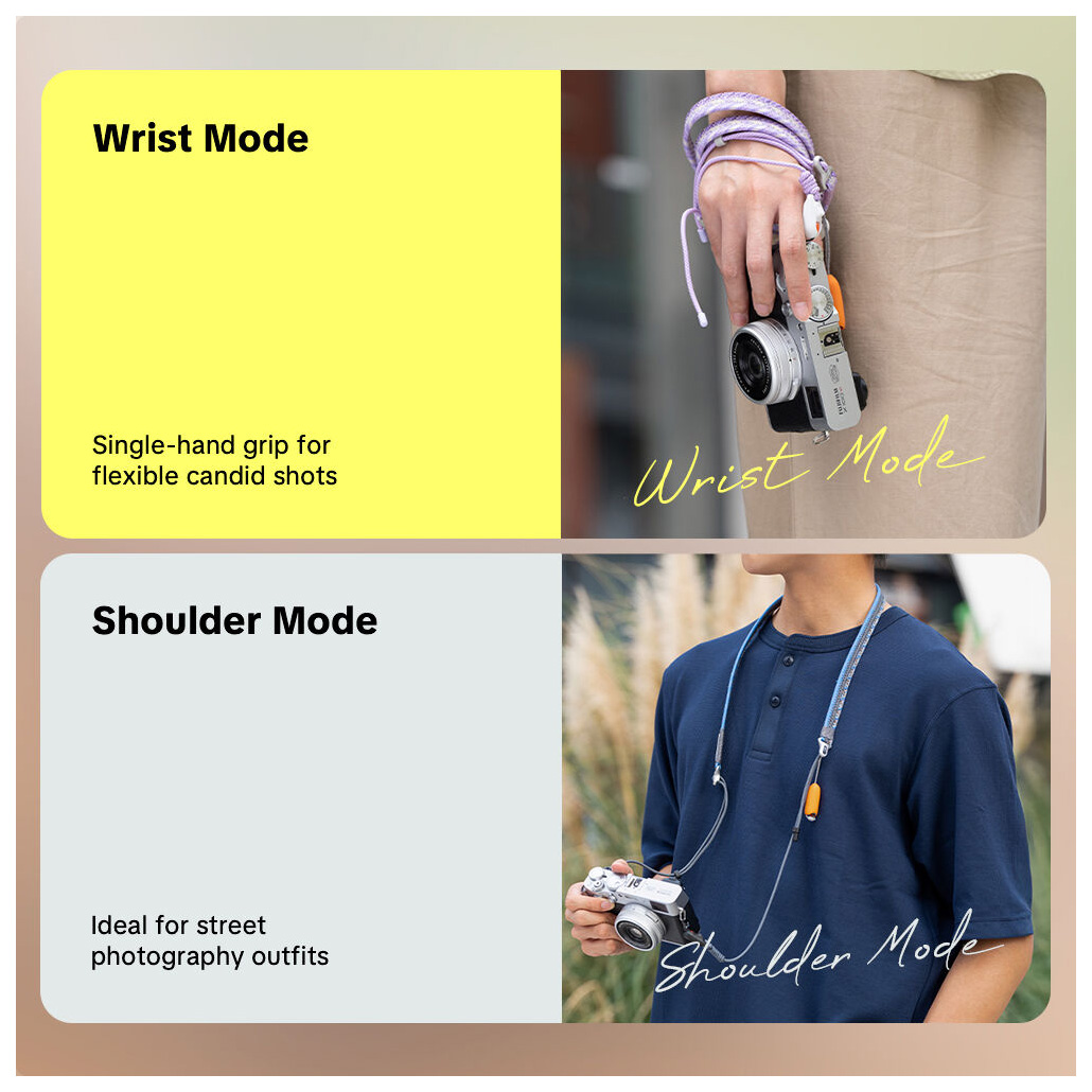 Ремень плечевой PGYTECH Camera Strap Slim Trendy, цвет Liliac Purple