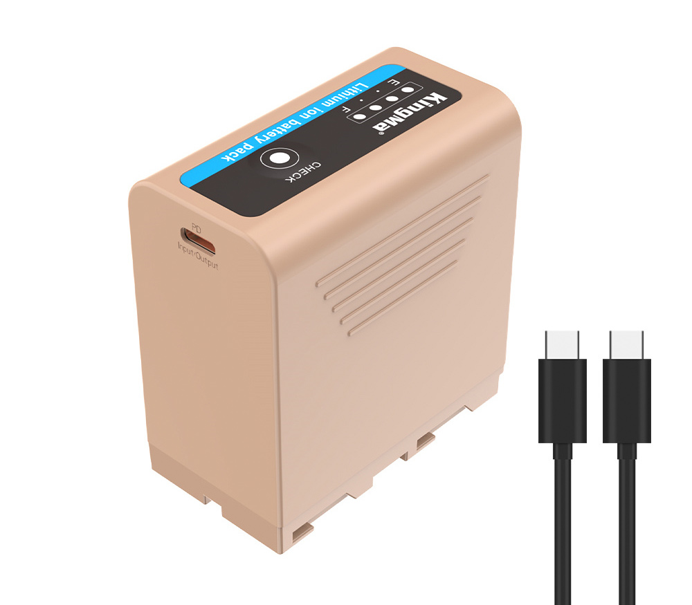 Аккумулятор Kingma NP-F970, 7800 мАч, зарядка USB-C PD 20W