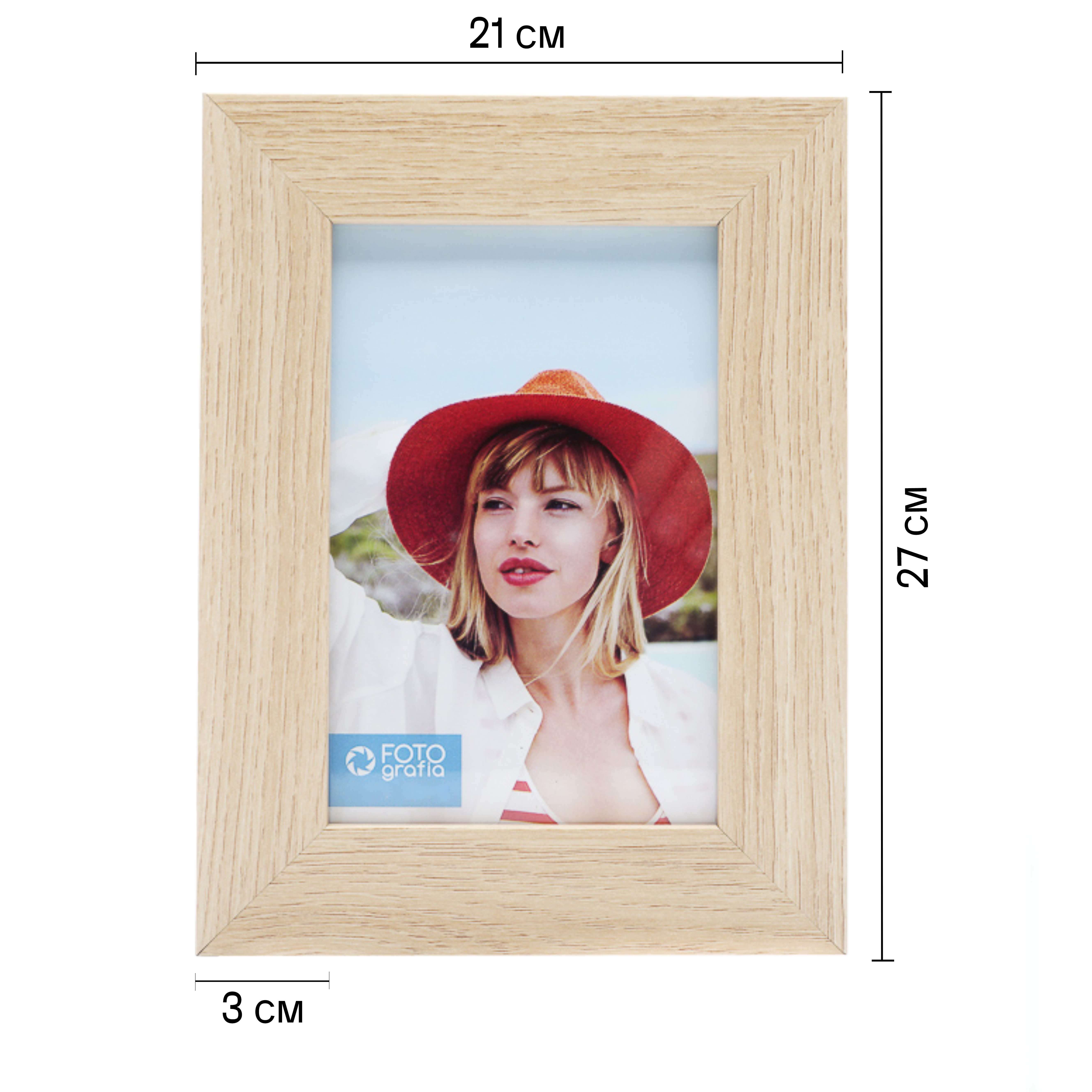 Фоторамка Fotografia 15x21 см, светлый дуб (FFMDF-7013)