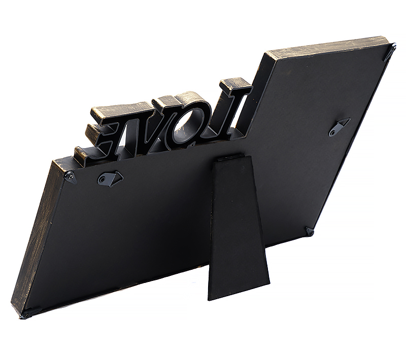 Мультирамка Fotografia Love 2 фото (10x15 см + 13x9 см), золотая