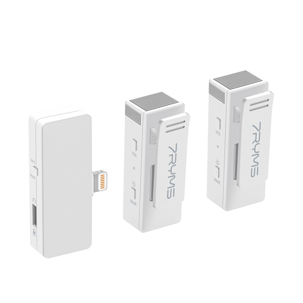 Микрофонная система 7Ryms Rimomic Pro LN White, 2,4 ГГц, Lightning (уцененный)
