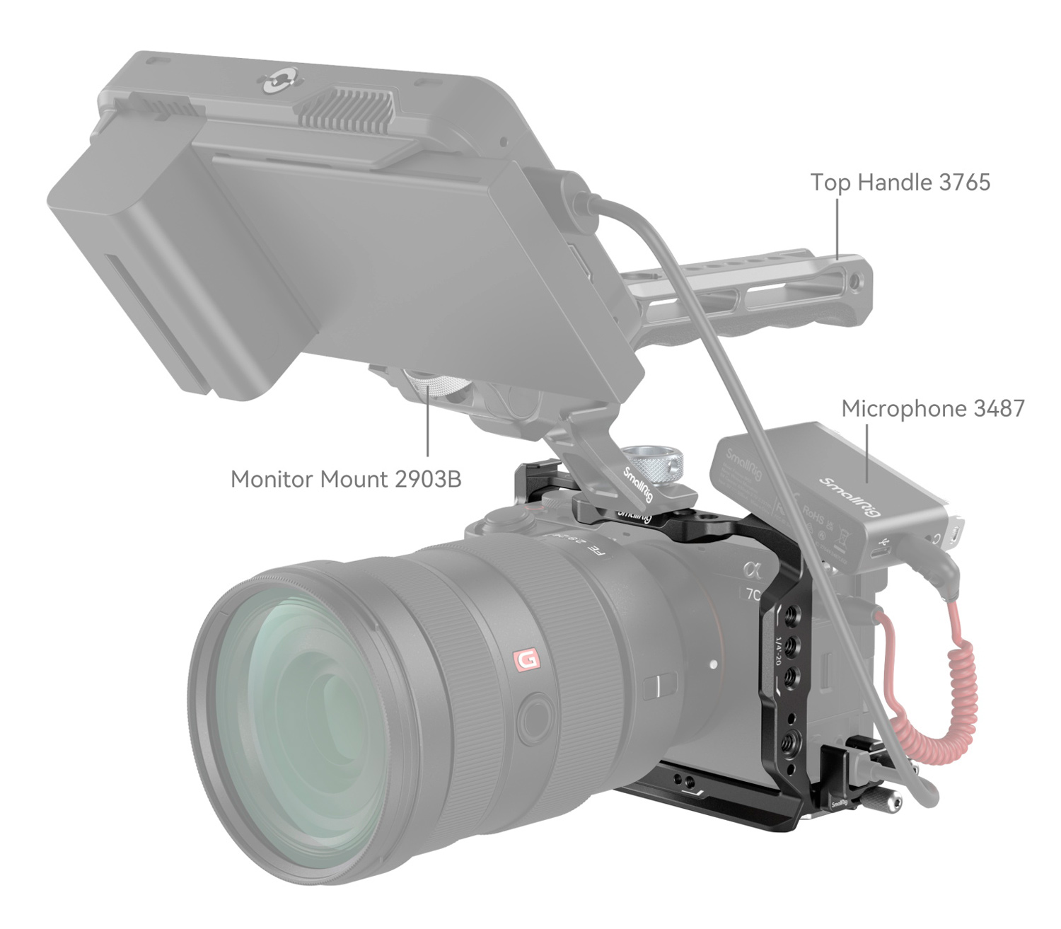 Клетка SmallRig 4422 для Sony 7CR / 7C II + фиксатор HDMI кабеля