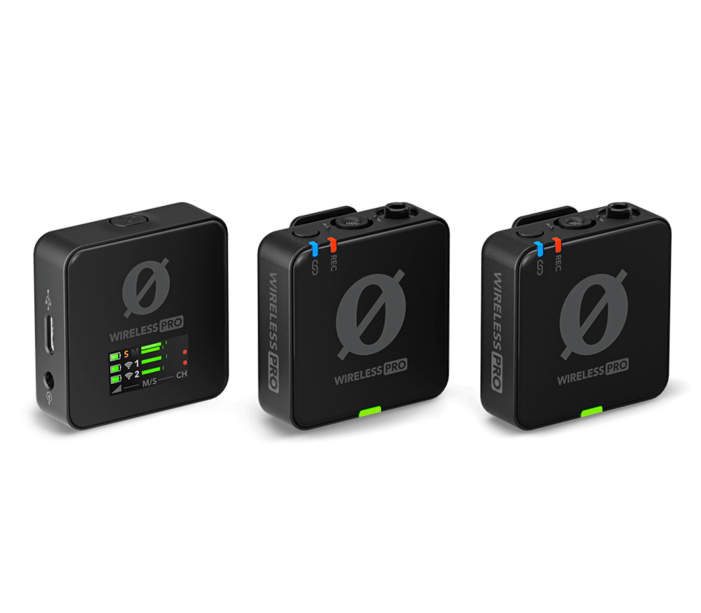 Беспроводная система RODE Wireless PRO, TX+TX+RX, 32 бита, 3.5 мм + USB-C + Lightning