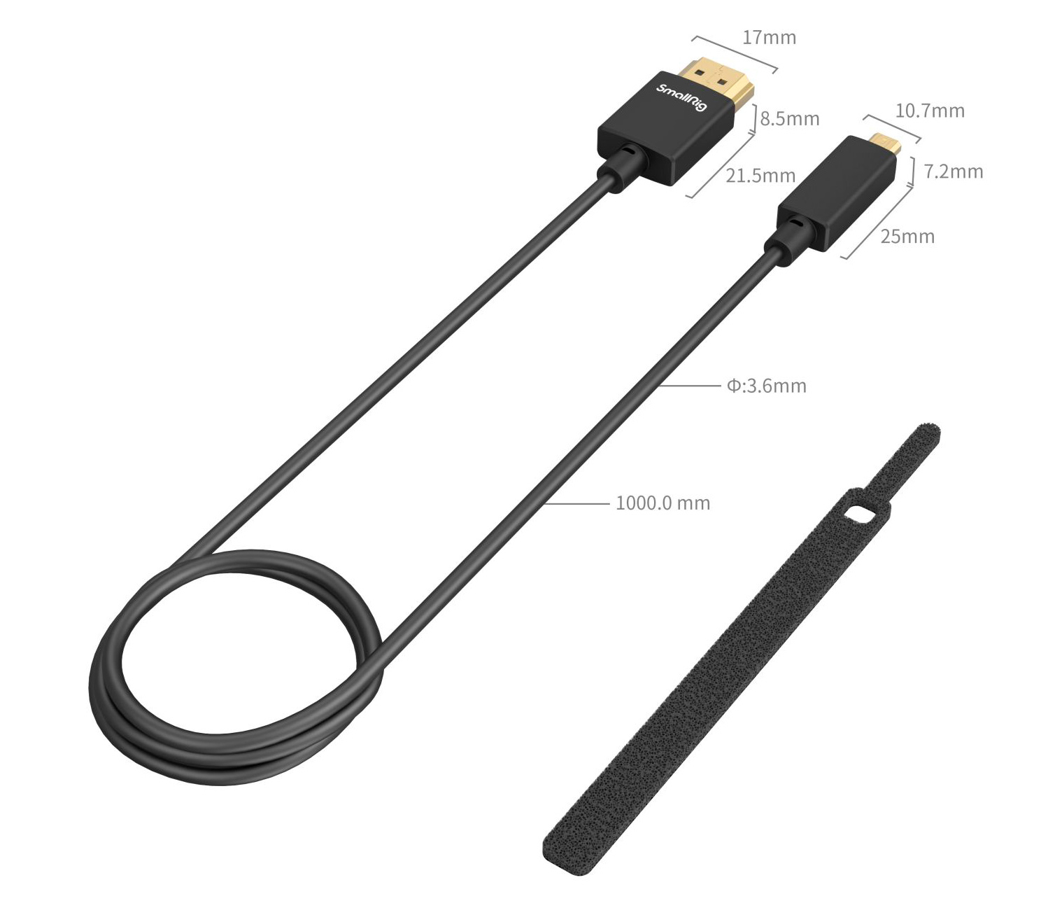 Кабель SmallRig 4795 Ultra Slim 4K HDMI 2.0 A-D, 1 м