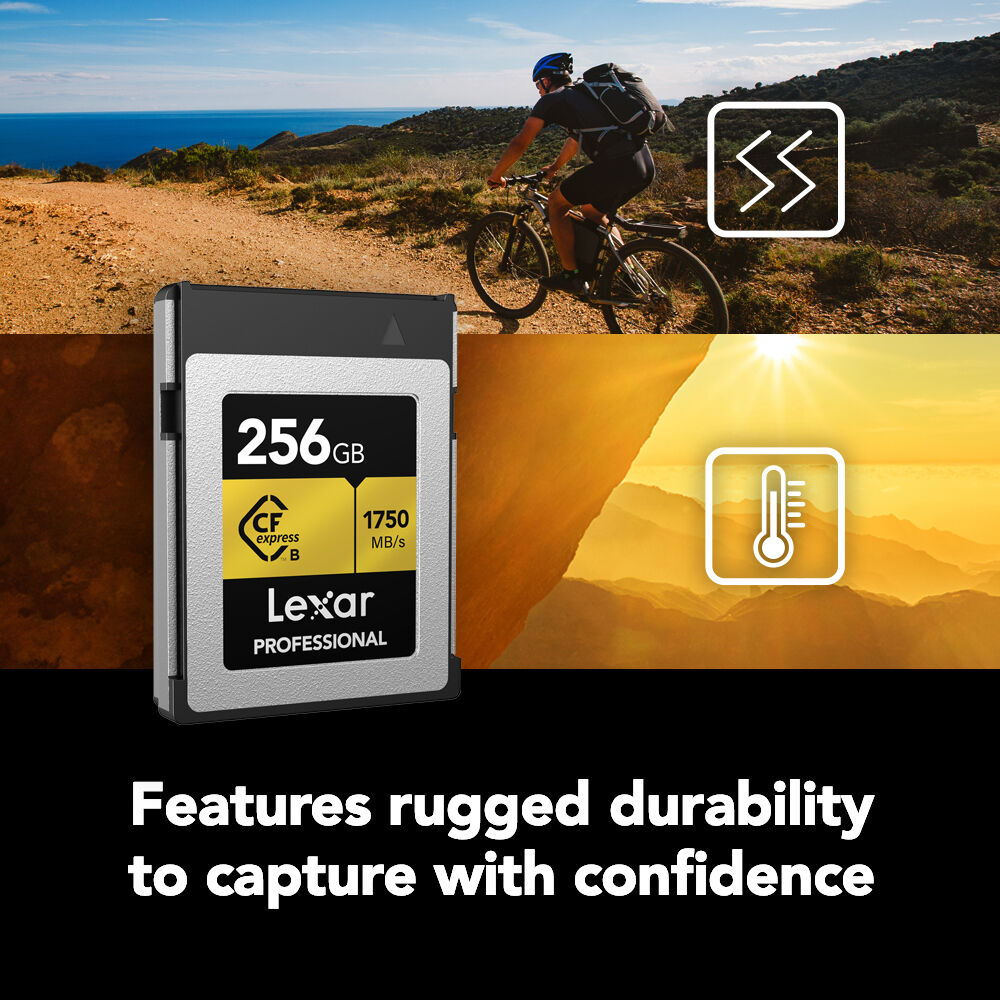 Карта памяти Lexar CFexpress 2.0 Type B 256GB Professional GOLD Series (R1750/W1500)