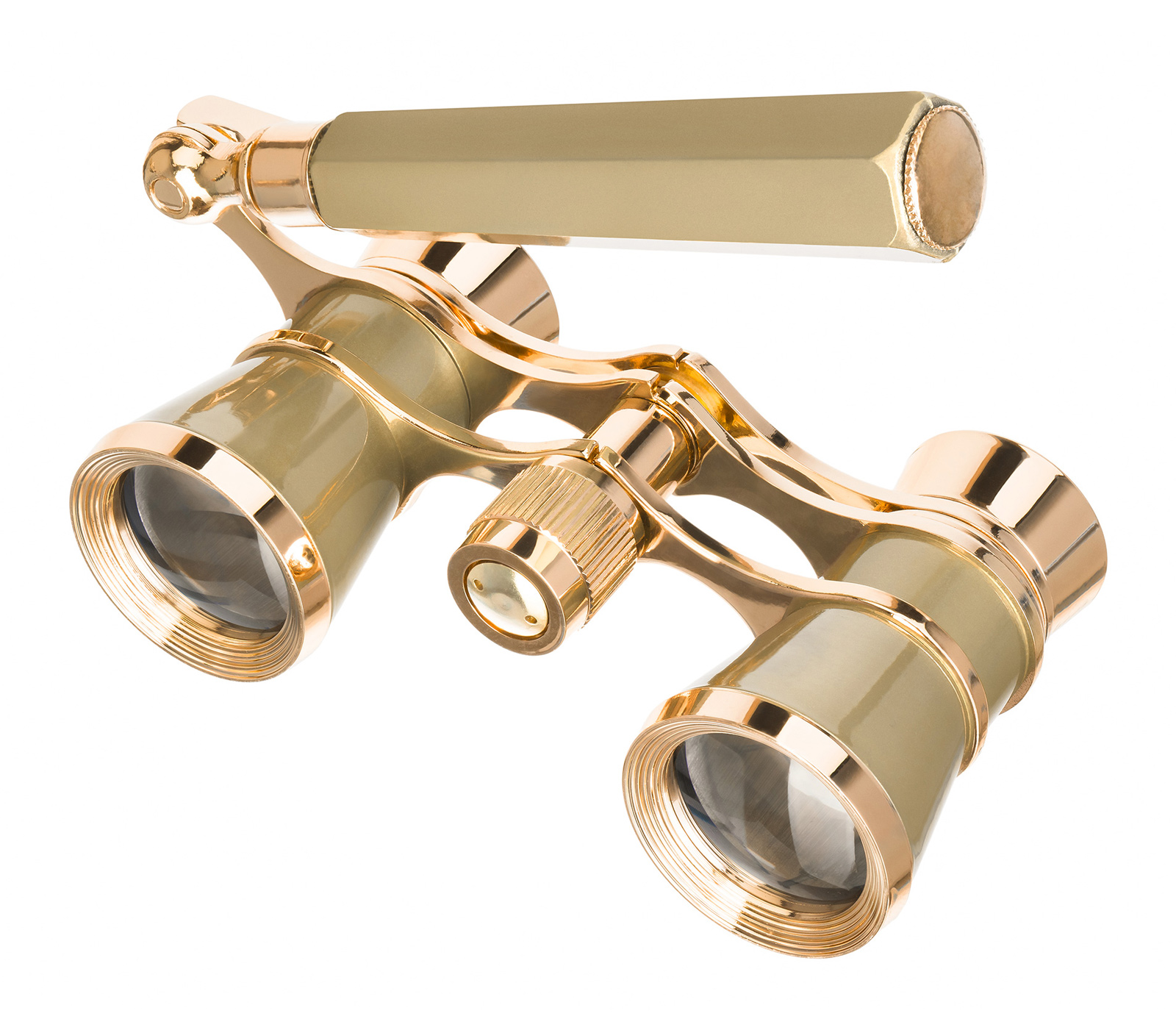 Театральный бинокль-лорнет Levenhuk Broadway 325E, золотистый