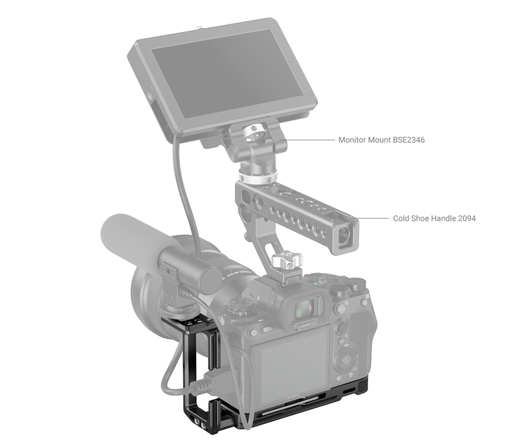Площадка SmallRig 3207 Arca-type L Bracket,  для Sony A1 / A7S III / A7R IV / A9 II