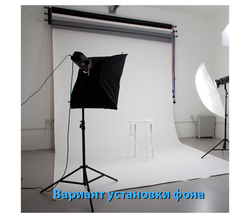 Фон VIBRANTONE 08 Foggy Grey, бумажный, 2.1 x 6 м, светло-серый