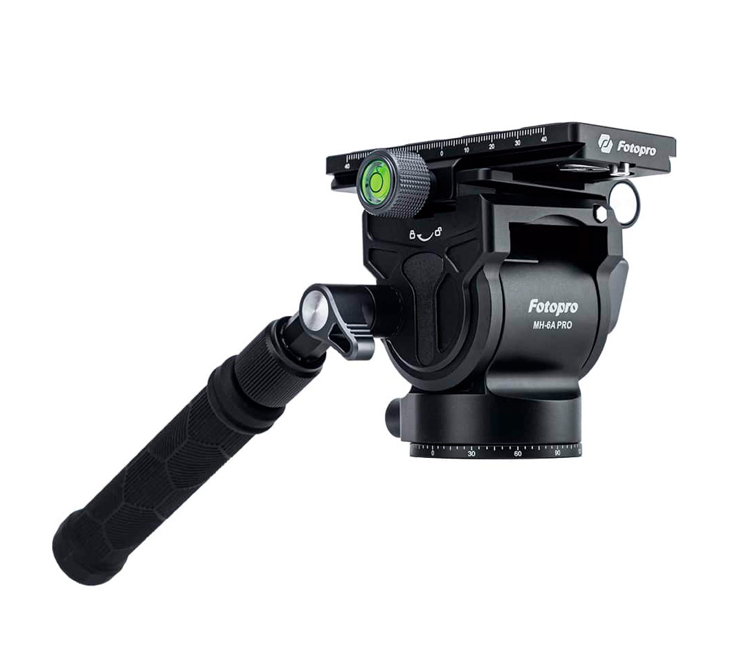 Штативная голова Fotopro MH-6A Pro, жидкостная, для видео, до 5 кг