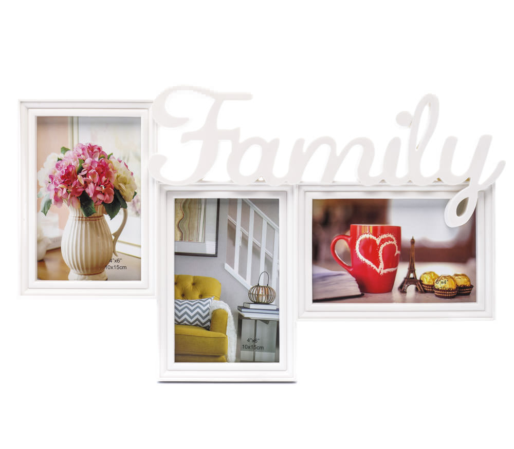 Мультирамка Fotografia Family на 3 фото 10х15 см, белая (FFC-1038)