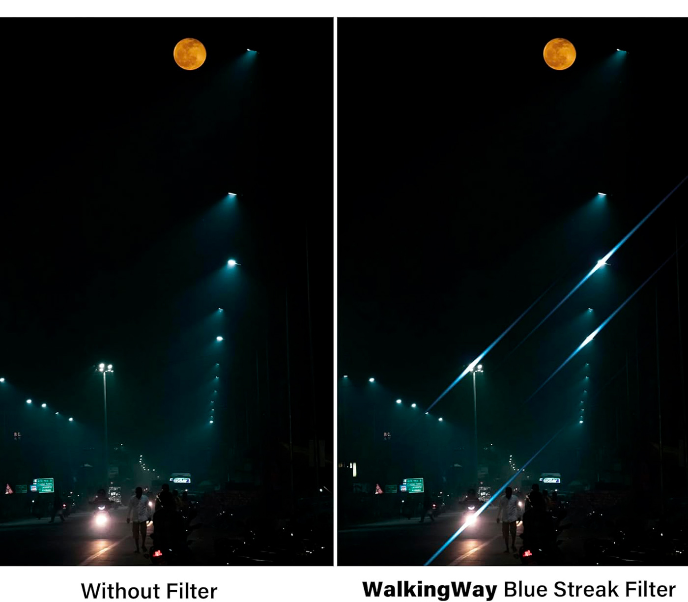 Светофильтр Walking Way Blue Streak 52mm