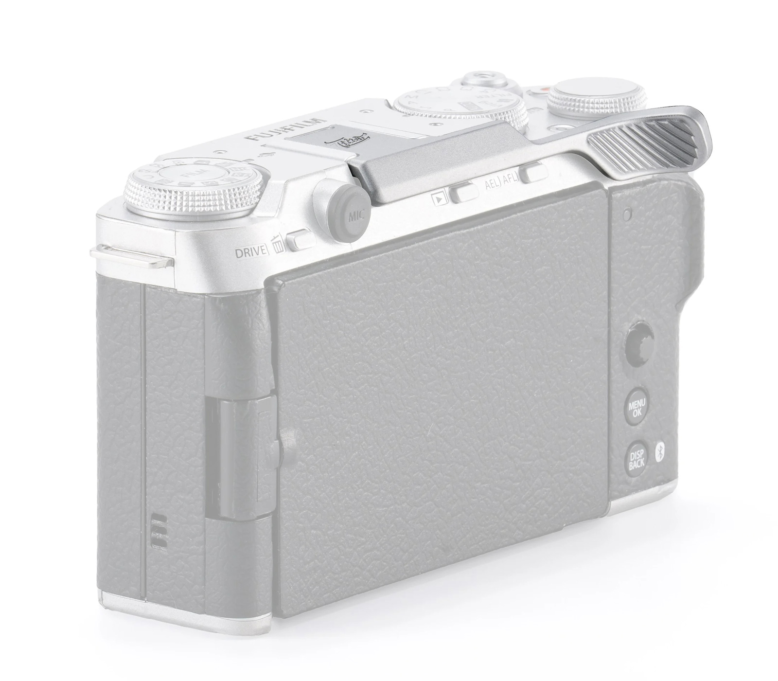 Упор для большого пальца Tilta Hot Shoe Thumb Bracket для Fujifilm X-M5, серебристый