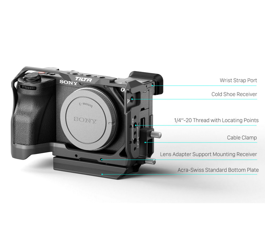 Клетка Tilta Full Camera Cage для Sony a6700, титаново-серая