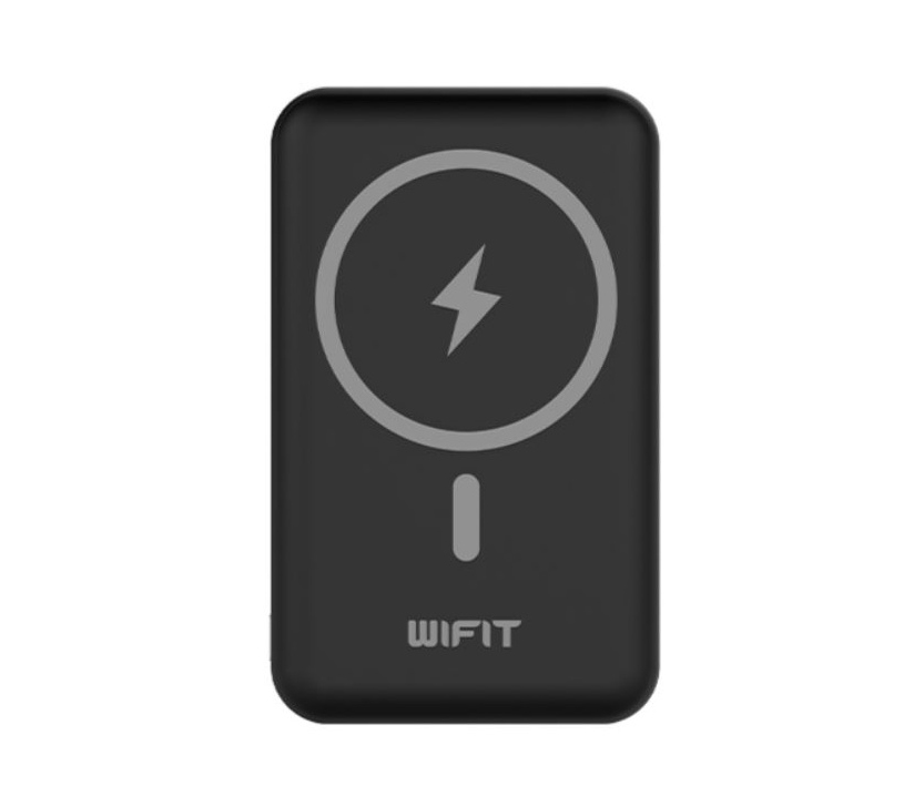 Внешний аккумулятор Wifit Magnetic Wireless WIMAG Pro, беспроводная зарядка, 10 000 мАч, черный