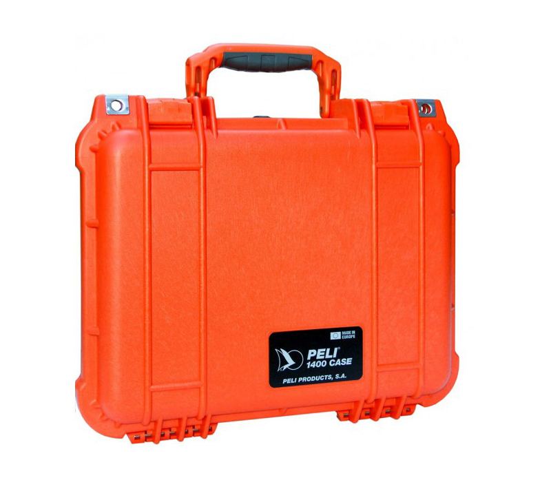 Защитный кейс Peli 1400, WL/WF, с наполнением из поропласта, оранжевый