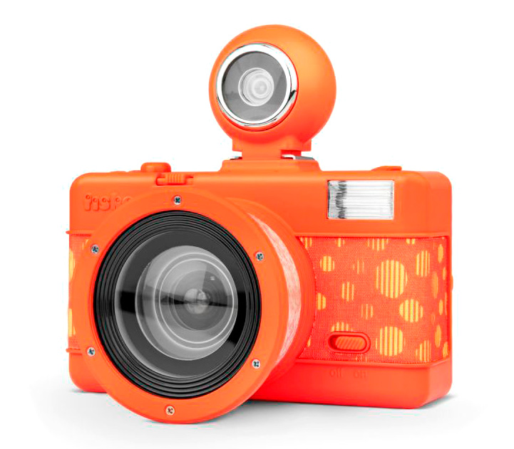 Пленочный фотоаппарат Lomography Fisheye2 Camera Papaya Pop