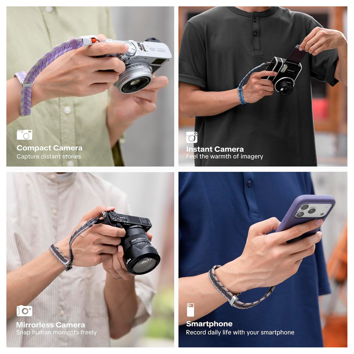 Ремень PGYTECH Camera Wrist Strap Slim Trendy, цвет Lilac Purple