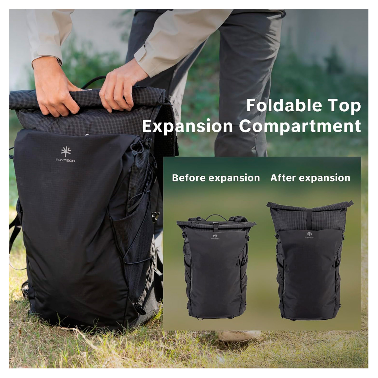 Рюкзак PGYTECH OnePro Ultralight Backpack 40L, цвет: Space Black