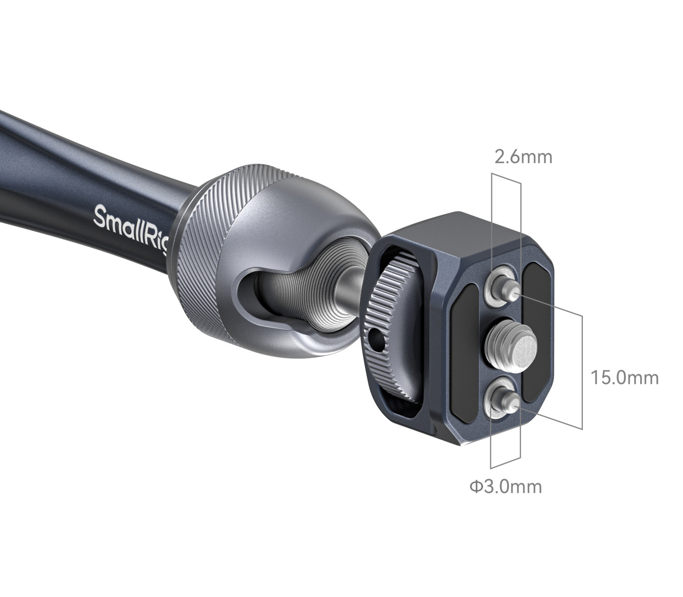Шарнирный кронштейн SmallRig 4900 10" Rosette Magic Arm, винты ARRI 3/8", 28 см, до 3 кг (уцененный)