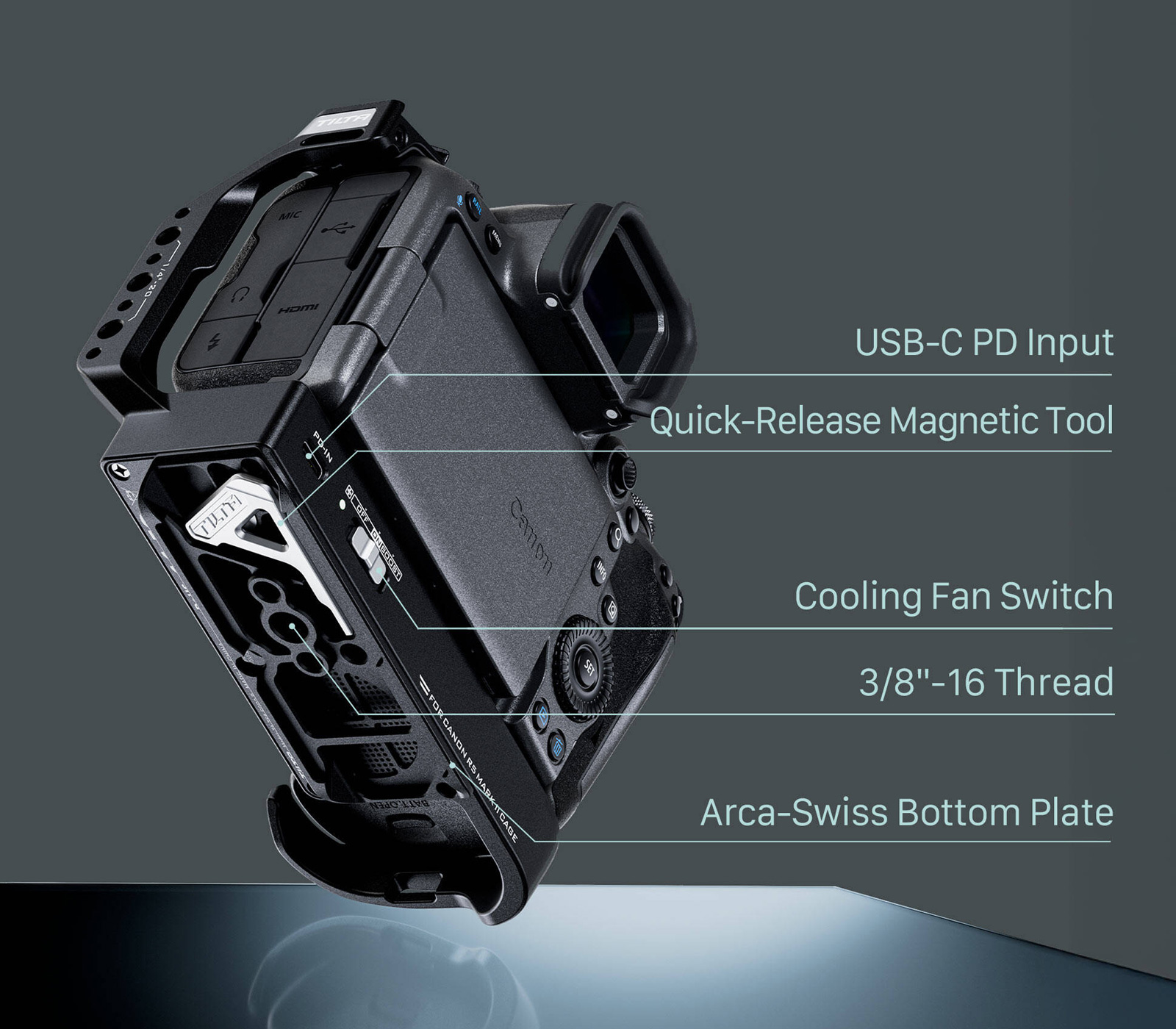 Клетка Tilta Camera Cage для Canon R5 Mark II, с охлаждением
