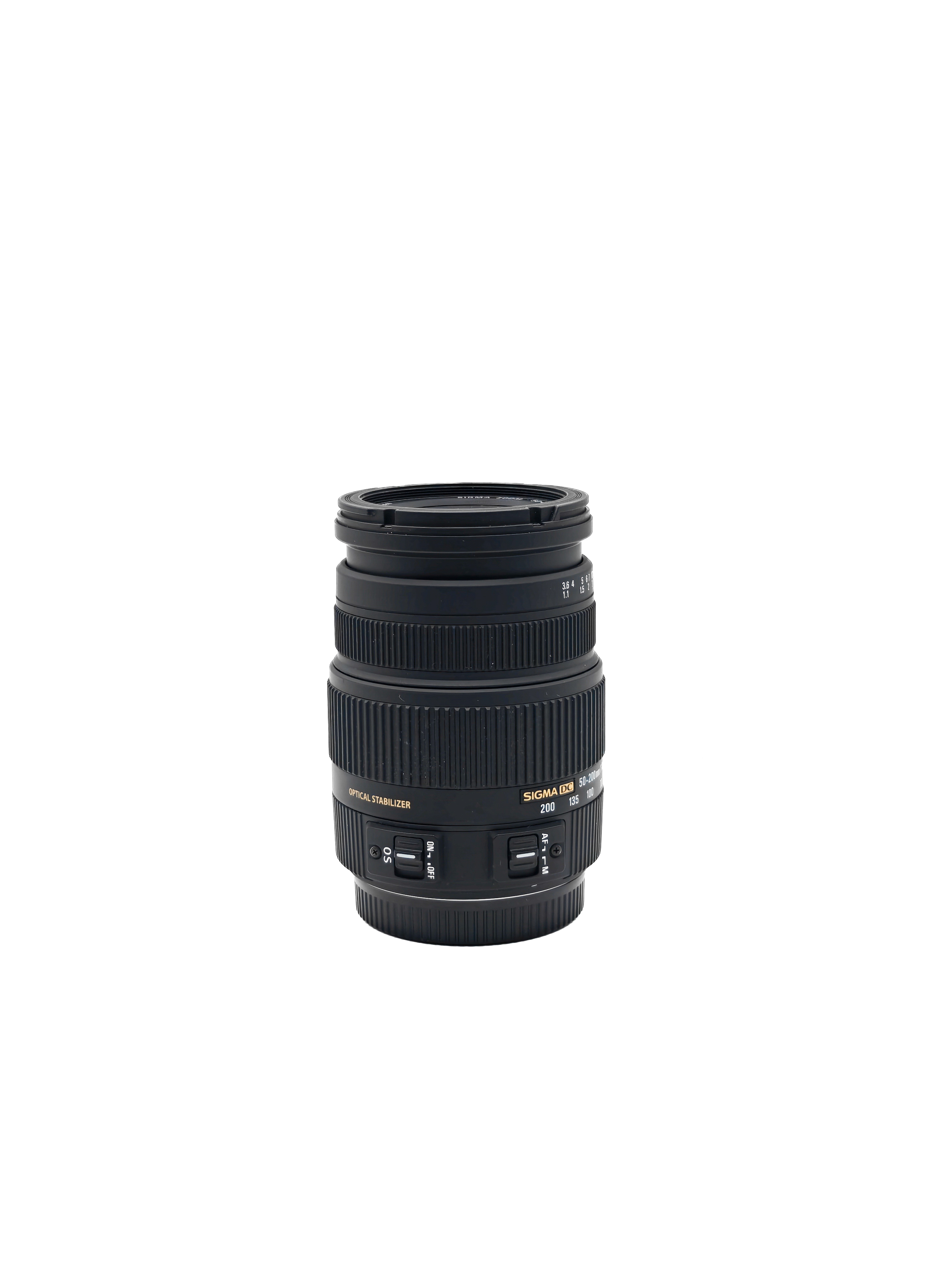 Объектив Sigma 50-200mm f/4-5.6 DC OS HSM Canon EF  - с.н. 12295970 (состояние 5-) (б/у)