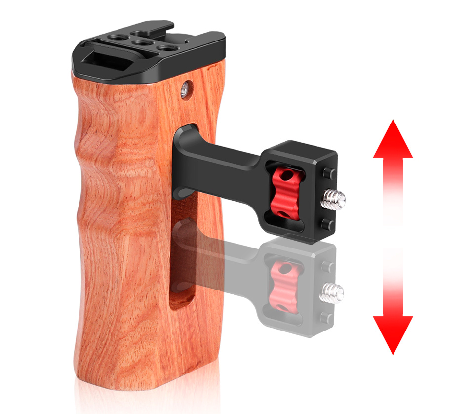 Ручка боковая Puluz PU3077B, деревянная, винт 1/4"-20