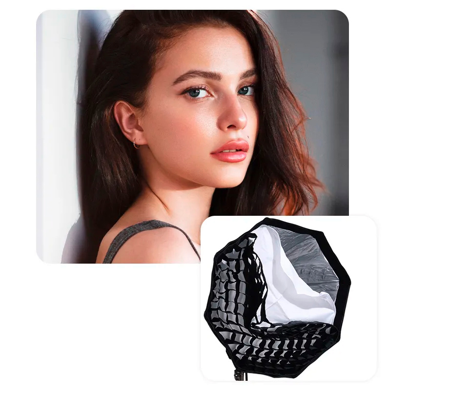 Октабокс Ulanzi LAS002-40 Octagonal Softbox 40cm, байонет Mini Bowens