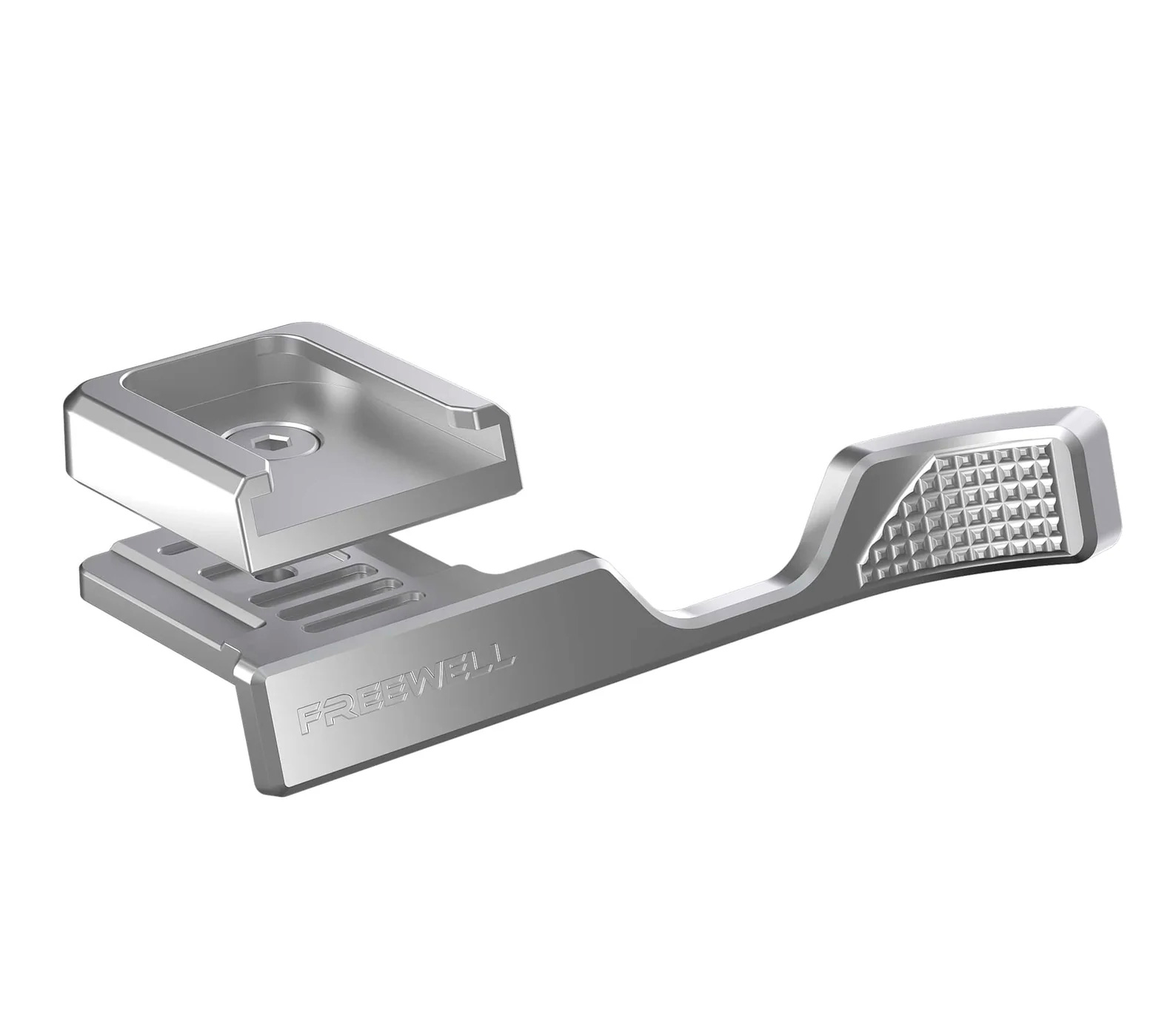 Упор для большого пальца Freewell Thumb Grip для Fujifilm X100VI, с башмаком, серебристый