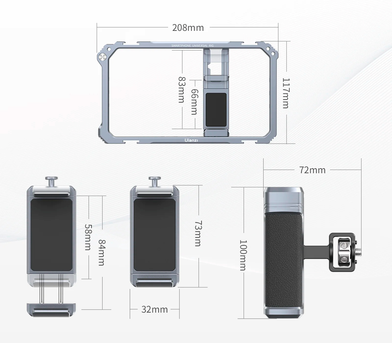 Клетка Ulanzi Universal Smartphone Metal Cage, для смартфона