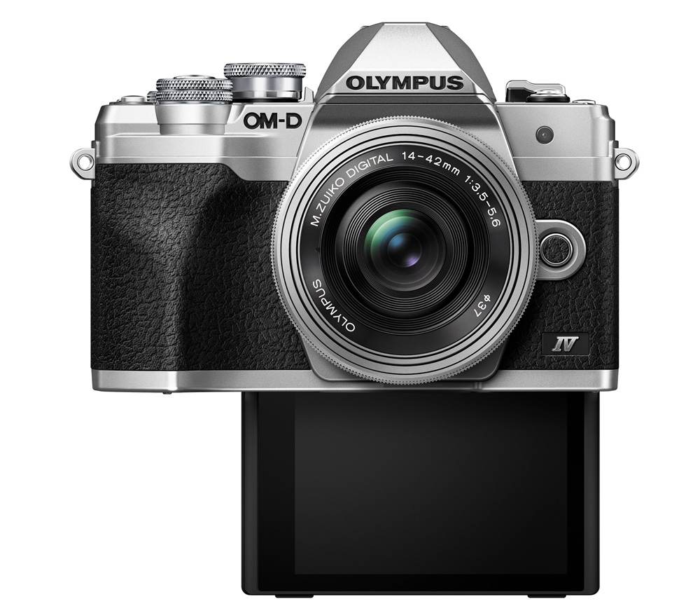 Беззеркальный фотоаппарат Olympus OM-D E-M10 Mark IV kit 14-42 EZ, серебристый