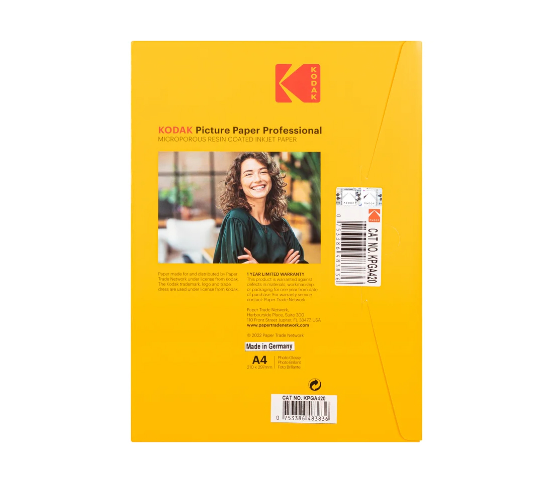 Фотобумага Kodak Paper Professional A4 Glossy, глянцевая, 260 г/м2, 20 листов