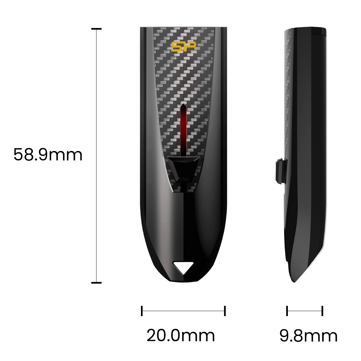 Накопитель Silicon Power USB3.2 Flash 256GB Blaze B25 Black