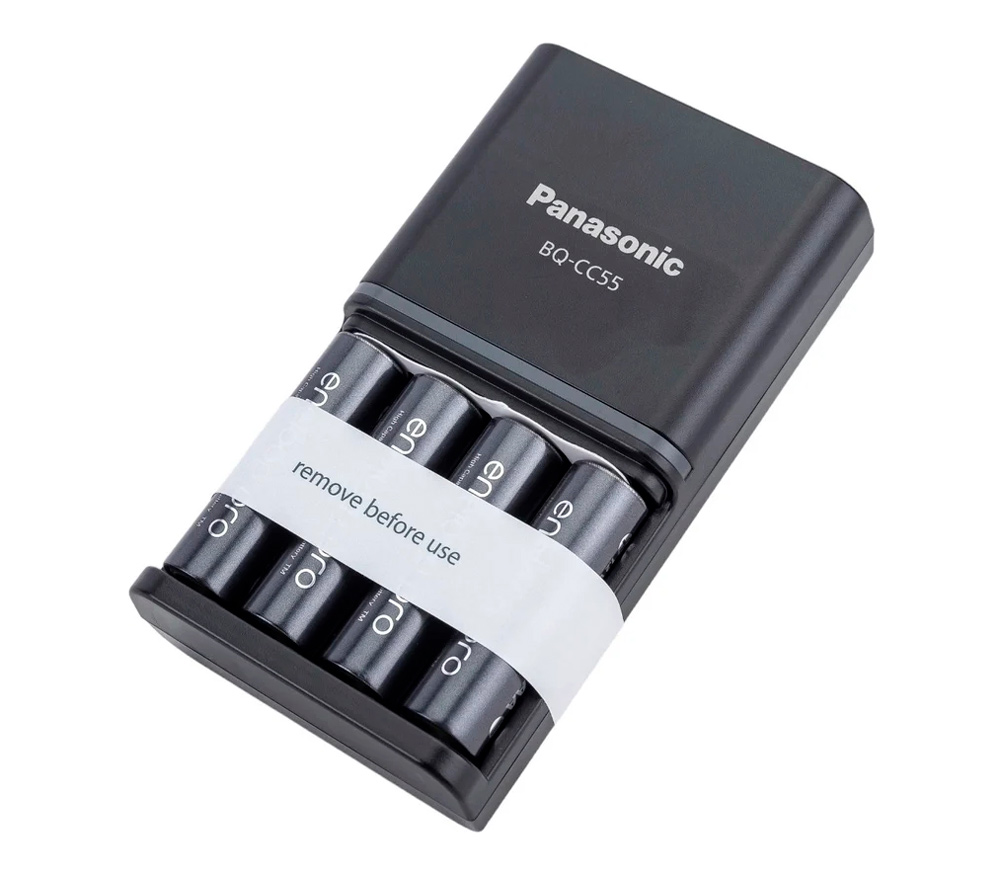 Зарядное устройство Panasonic Eneloop Smart & Quick + 4х АА 2500 мАч (K-KJ55HCD40E)