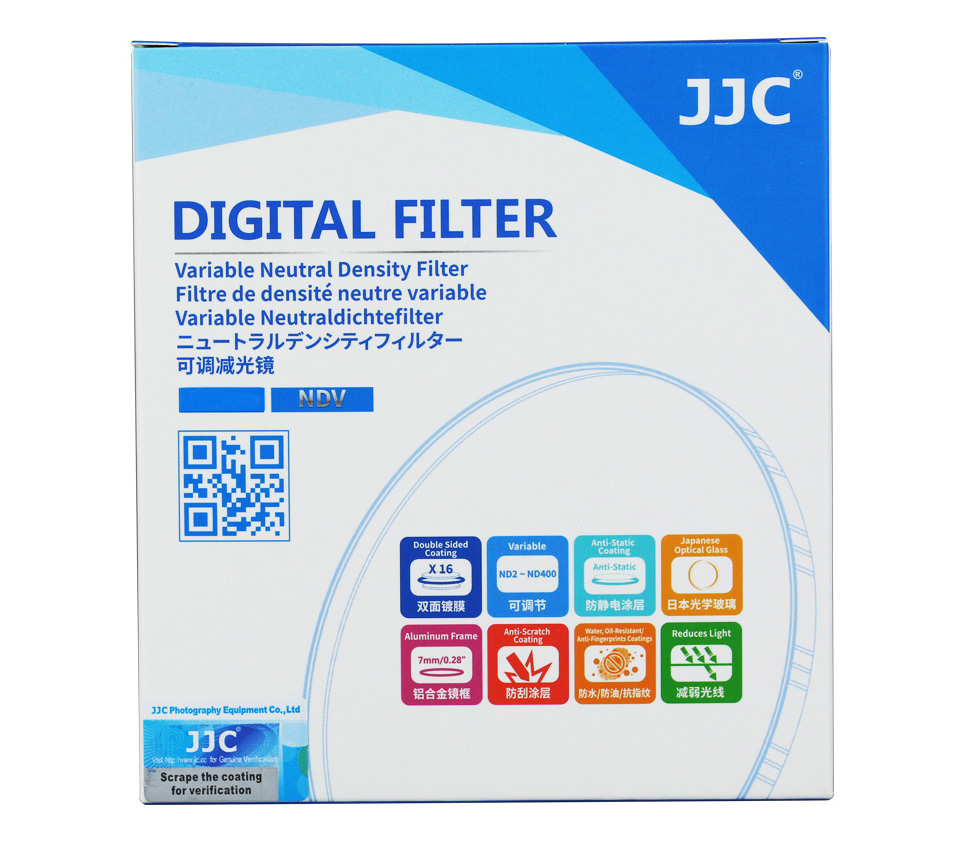 Светофильтр JJC Variable ND Filter 77mm, ND2 - ND400