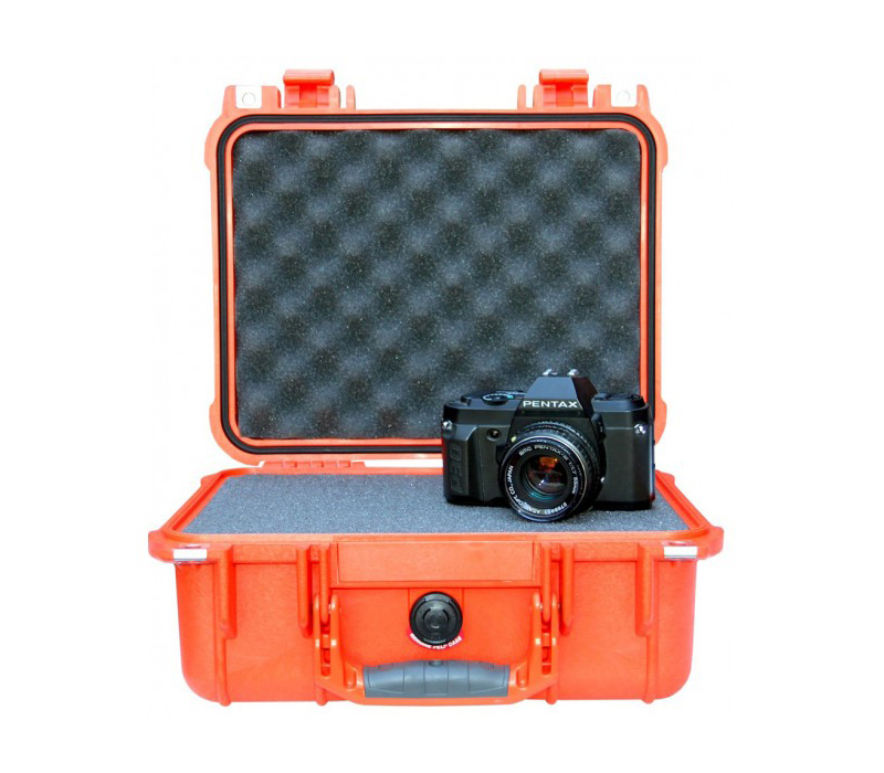 Защитный кейс Peli 1400, WL/WF, с наполнением из поропласта, оранжевый
