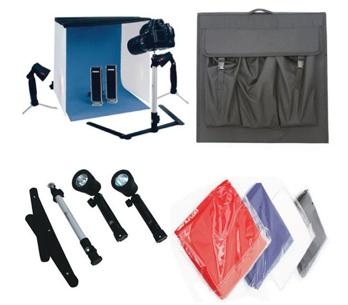 Комплект постоянного света FST Macro Kit, 2х50 Вт + фотобокс