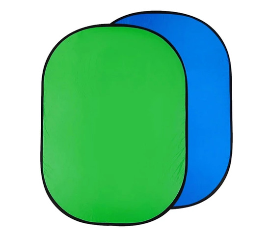 Фон Raylab RF-12, складной, 150х200 см, хромакей зеленый / синий (уцененный)