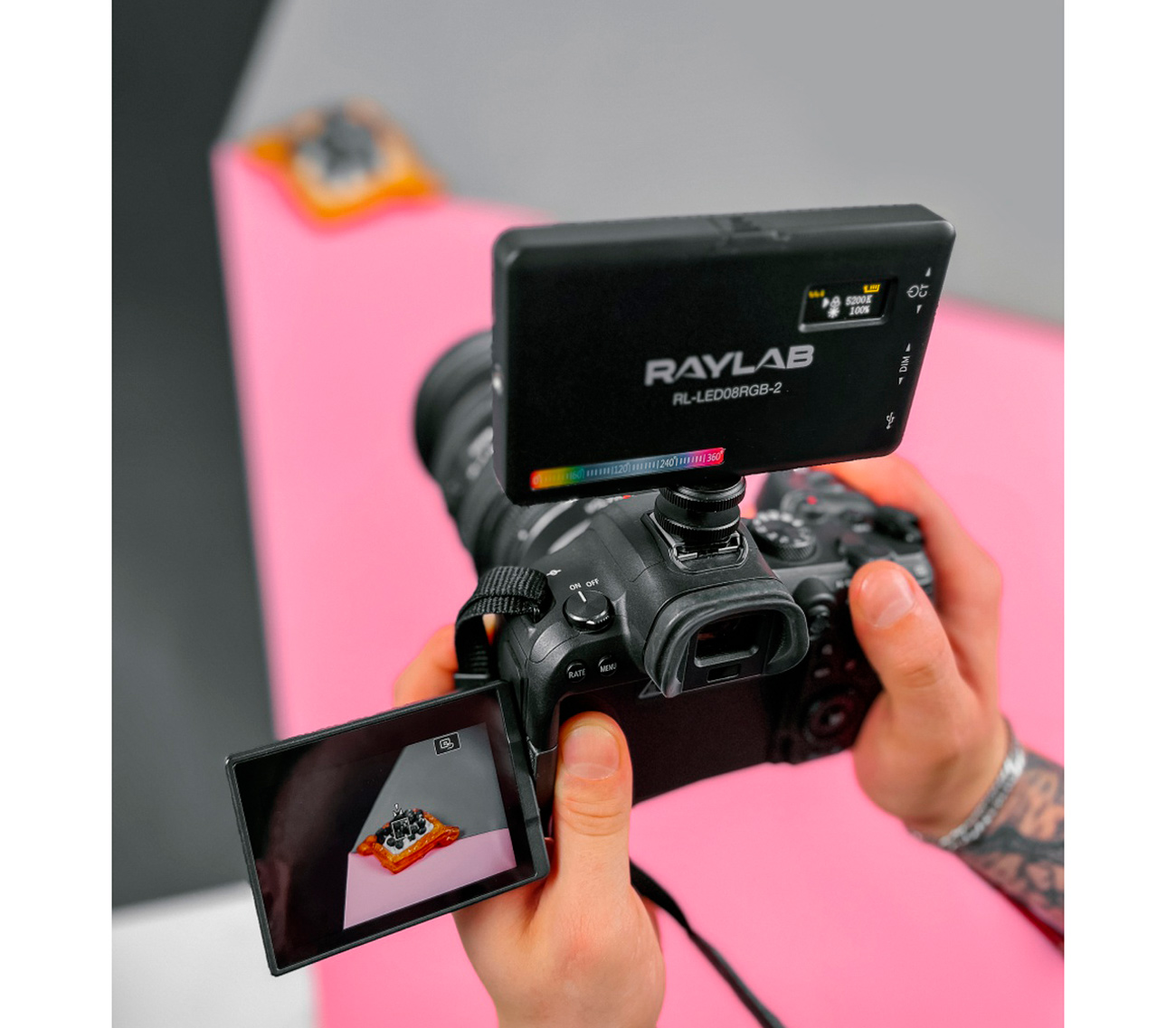 Осветитель Raylab RL-LED08RGB-2 2500-9000K 3100mAh, 8 Вт