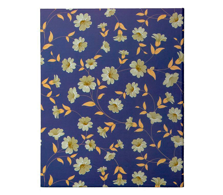 Фотоальбом Мирам 10x15 см 200 фото, цветы, синий