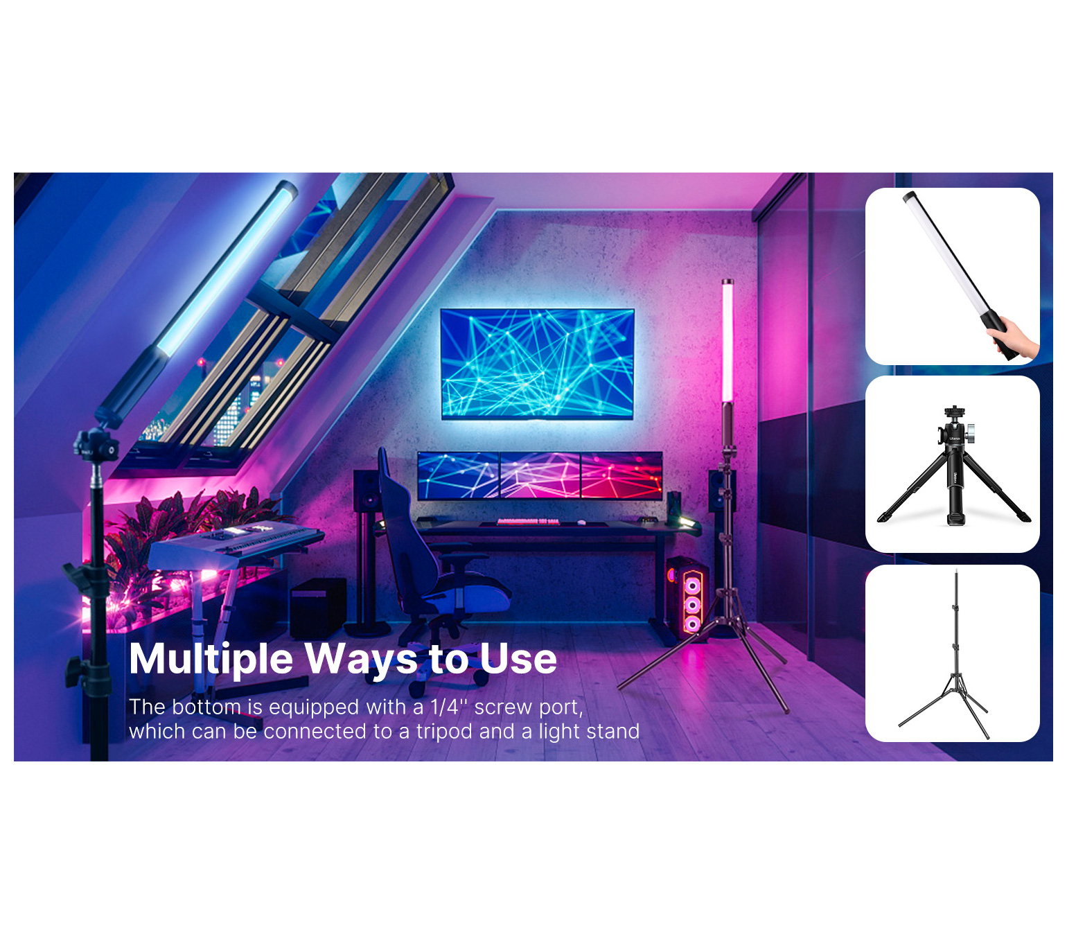 Светодиодный осветитель Ulanzi VL119 RGB, 7.5 Вт,  2500-9000K