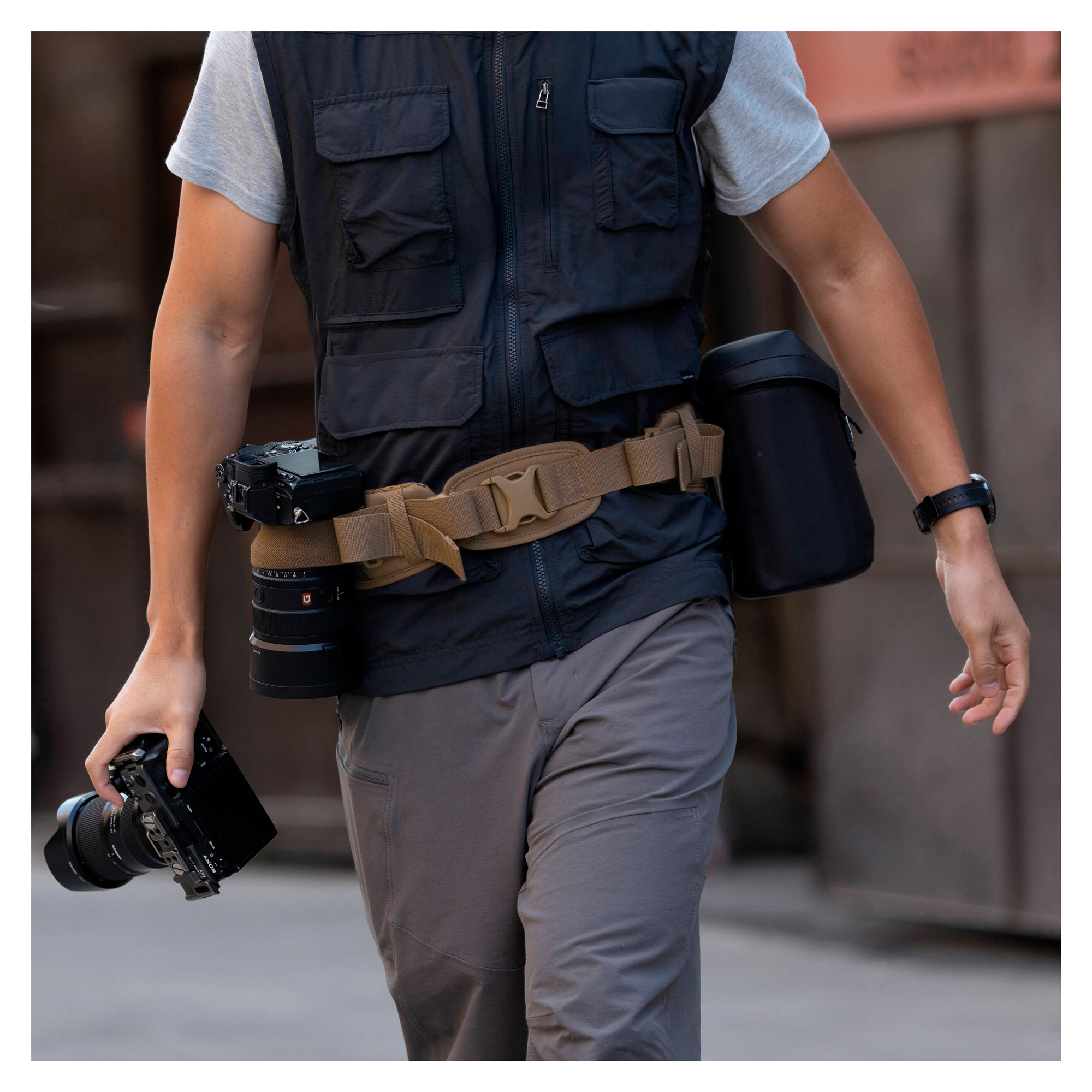 Поясной ремень PGYTECH OneMo Photography Waist Belt разгрузочный, цвет Coyote Brown