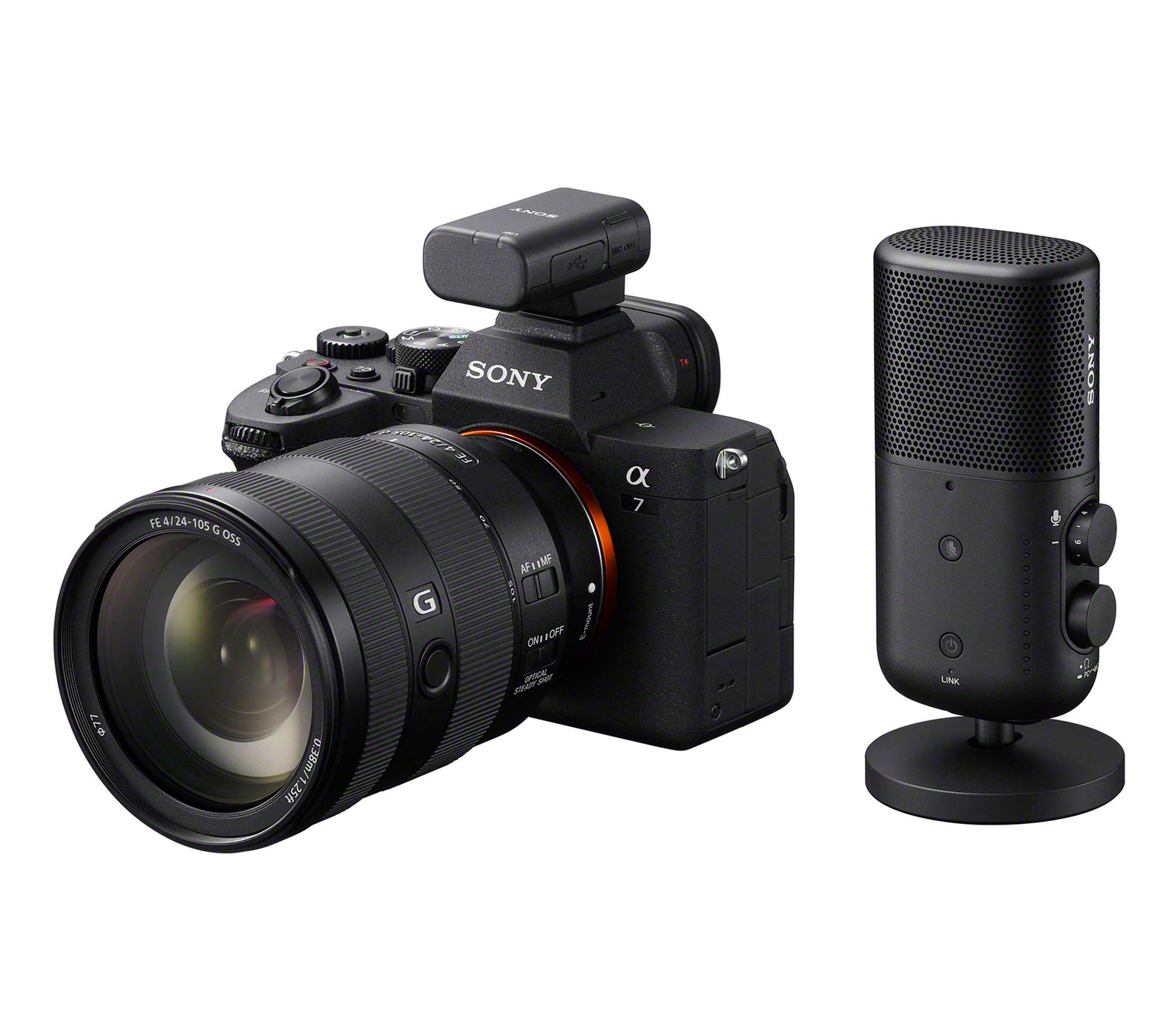 Беспроводной микрофон Sony ECM-S1, Bluetooth 5.3 LC3plus, MI Shoe / 3.5 мм / USB-C